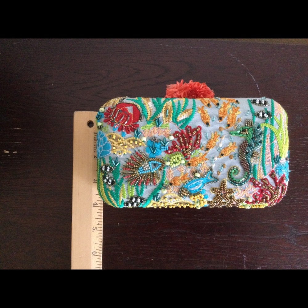 SOLD! NWT Zara Hand Made Embellished Clutch Box MINAUDIÈRE Bag - Picture 15 of 17